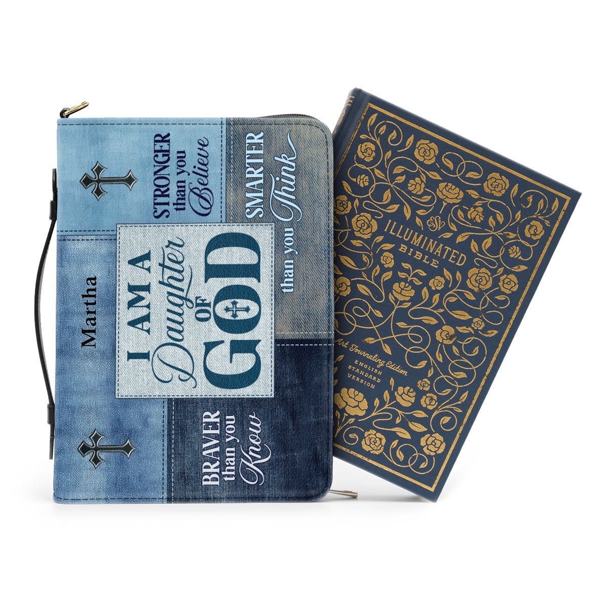 I Am A Daughter Of God Leather Book Cover, Personalized Leather Bible Cover, Christian Gift, Bible Covers Jesus Gifts